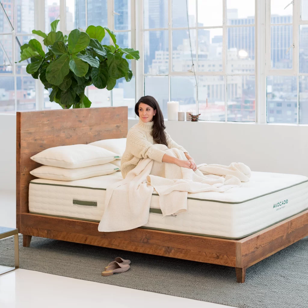 21 Best Non Toxic Furniture Brands & Why You Need Them 3 this is an image of a mattress from avocado home, one of the best non toxic furniture brands