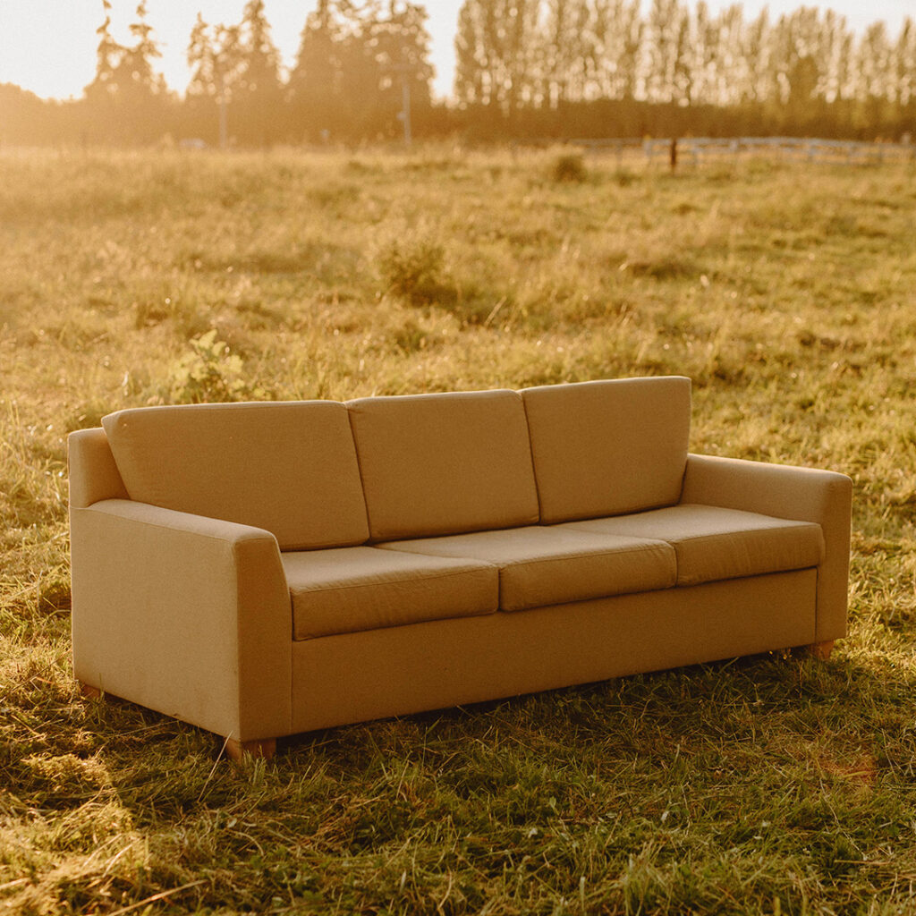 21 Best Non Toxic Furniture Brands & Why You Need Them 15 this is an image of a sofa from savvy rest, one of the best non toxic furniture brands