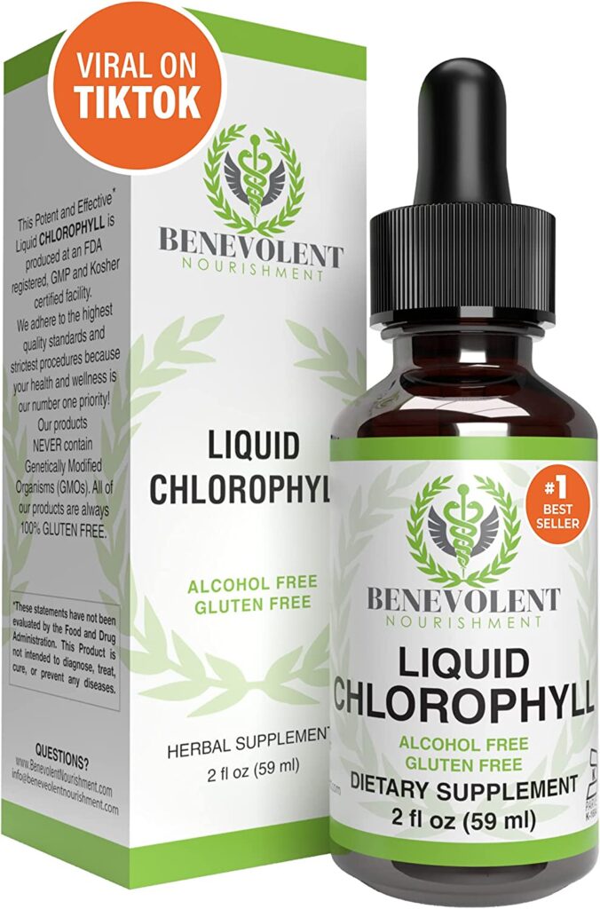 benevolent nourihsment liquid chlorophyll supplements