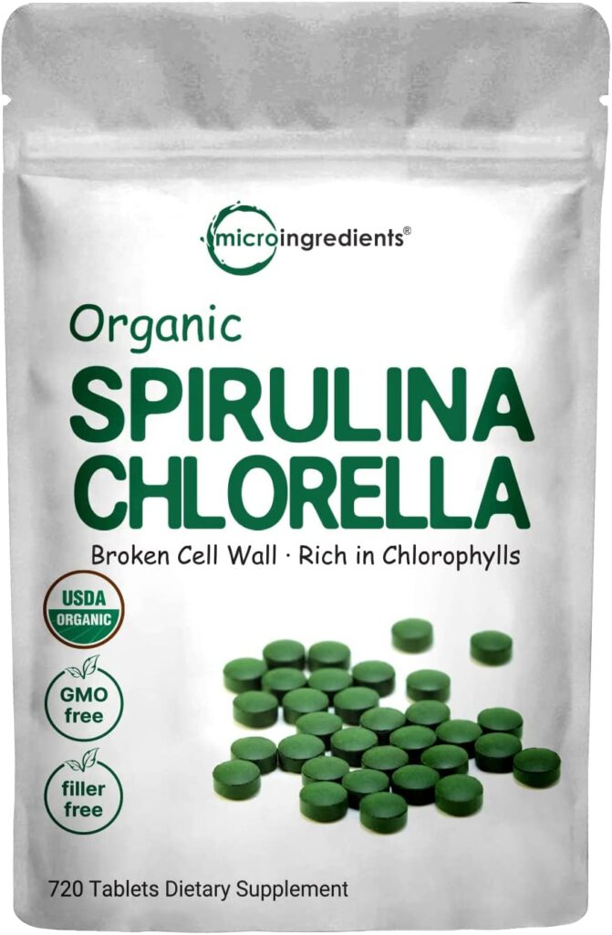 organic spirulina chlorella