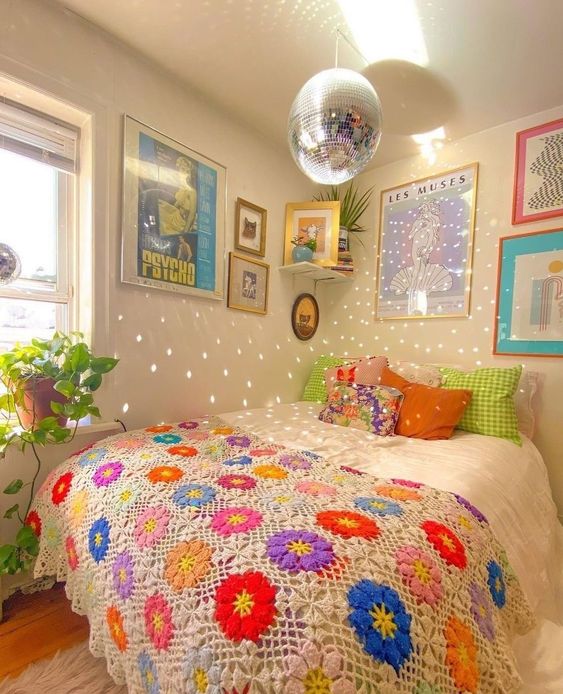 Crochet Floral Blanket