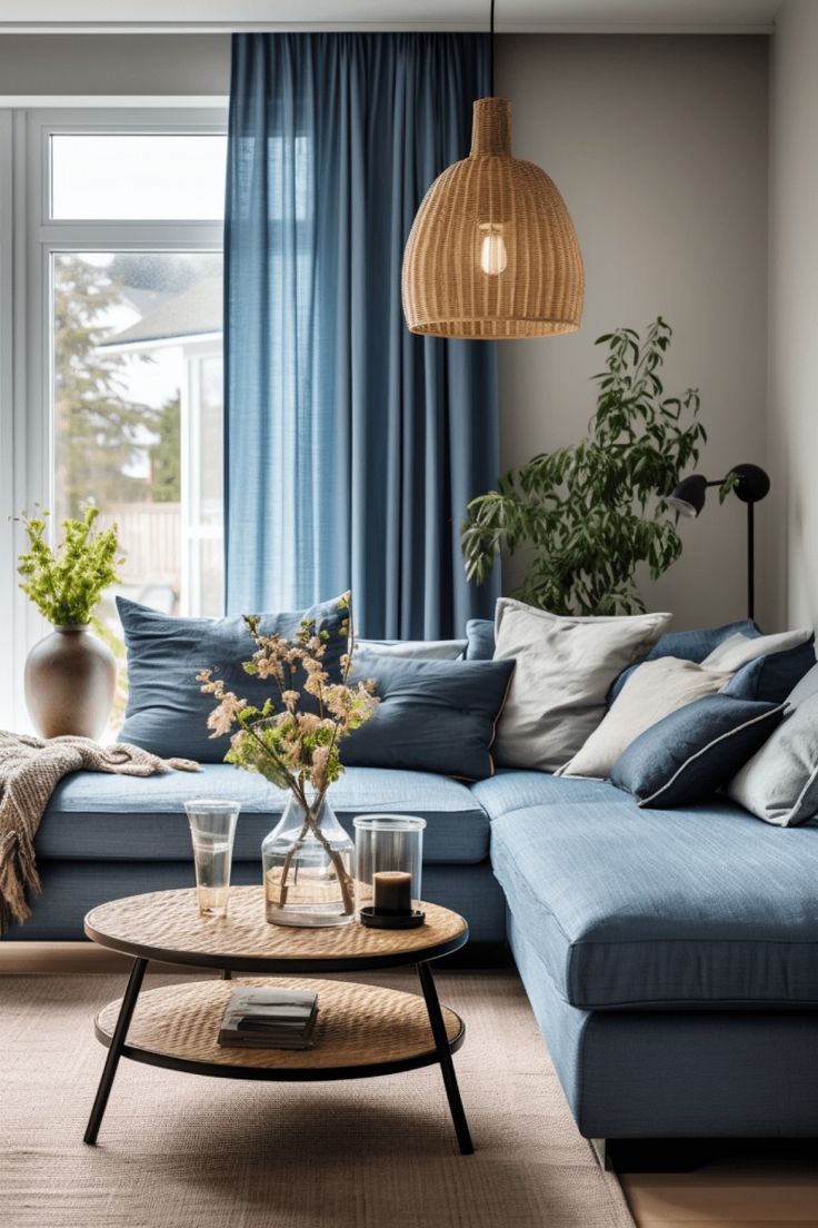 Amazing blue living room