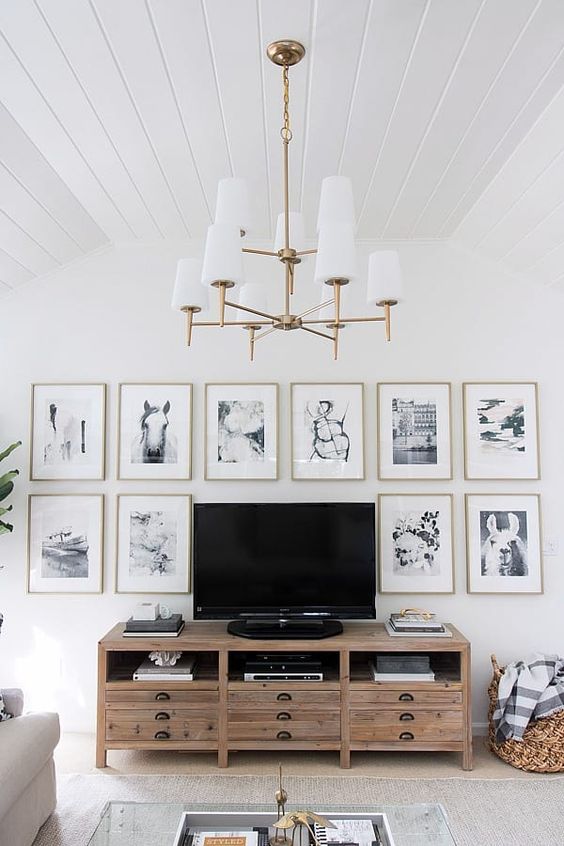 White Framed Canvas Wall Art