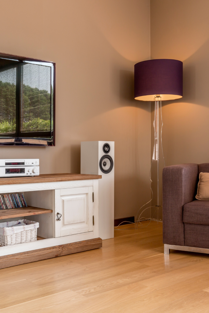 Maroon Floor Lamp