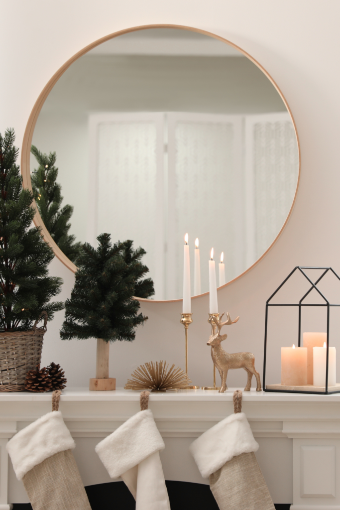 Cozy Up Your Space: Creative Fall Mantel Decor Ideas 31 Circular Wall Clock