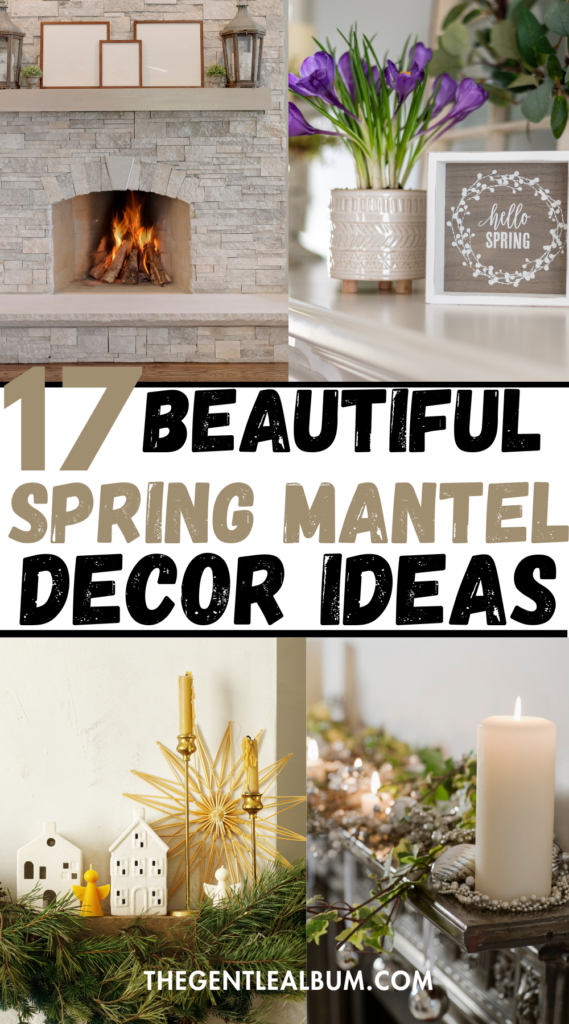 17 Spring mantel Decor For Every Home 1 SPRING MANTEL