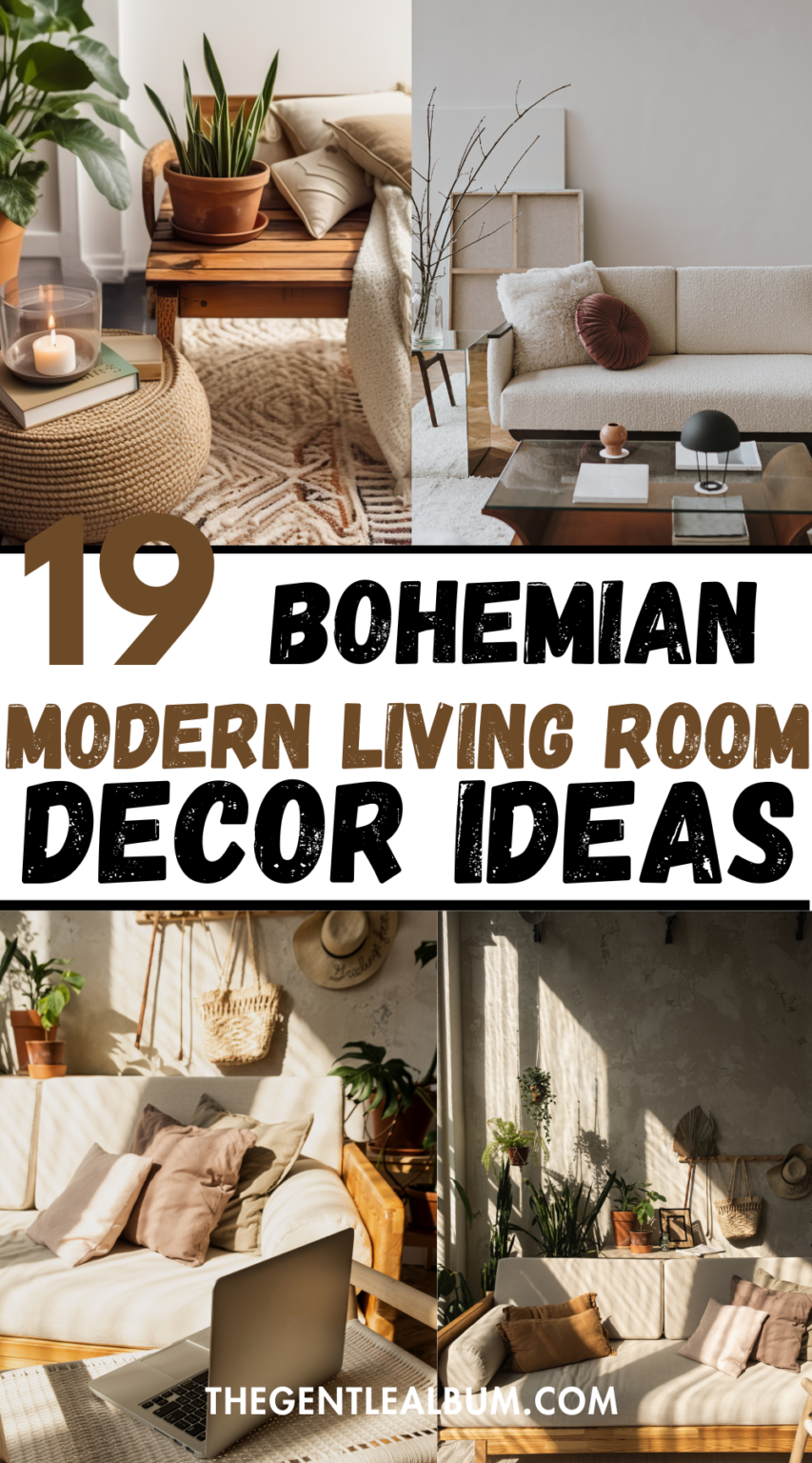 19 Modern bohemian Living Room Decor Ideas (2026)
