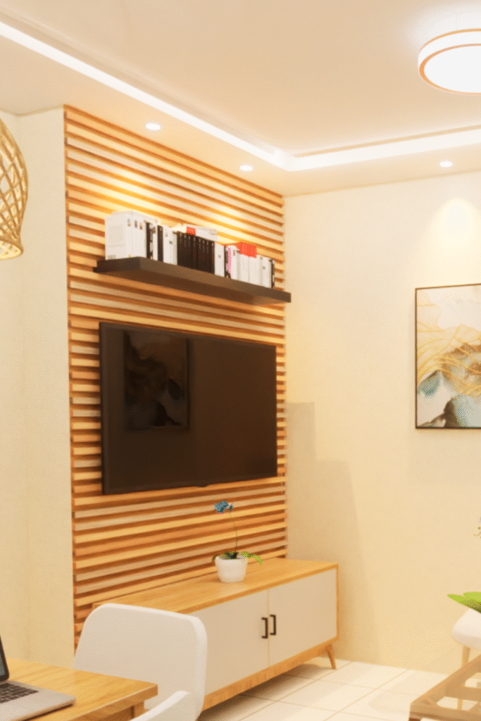 12. wall mounted overhead shelf