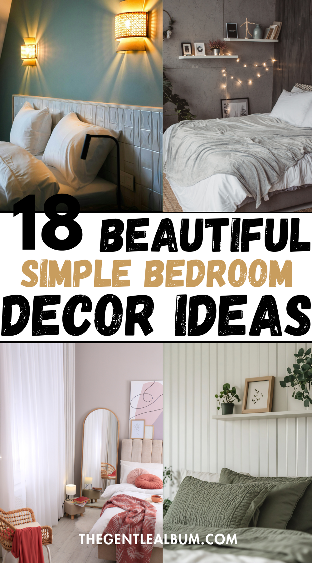 18 Simple Bedroom Decor Ideas For a fresh Look (2026)