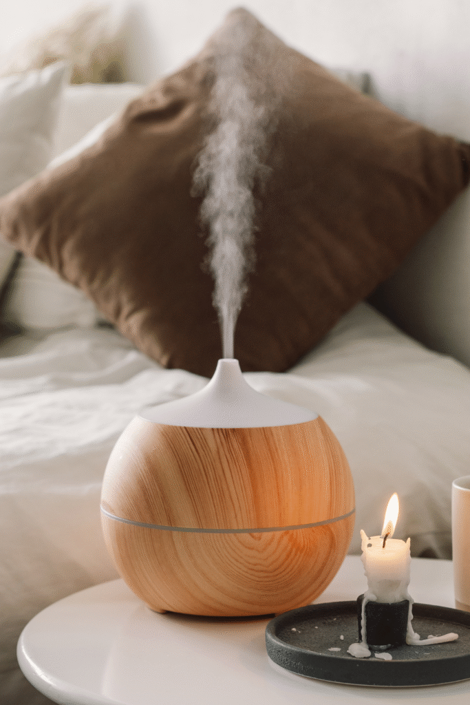 18 Simple Bedroom Decor Ideas For a fresh Look 26 13. Incorporate Scent with Diffusers