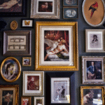 14. Vintage Picture Frames with Modern Photos