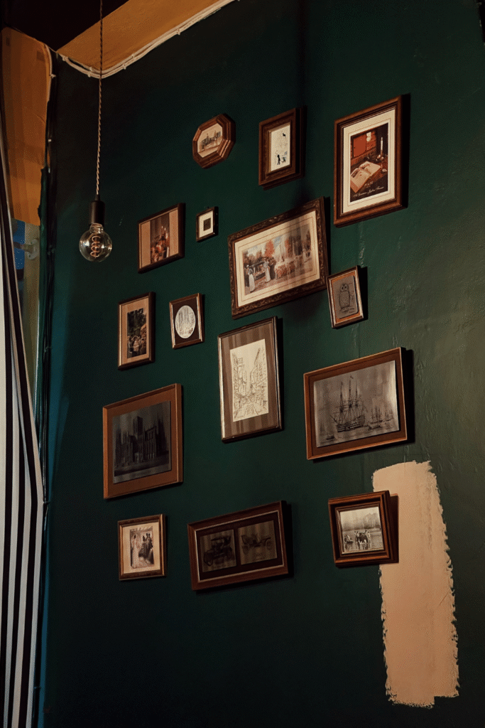 16 Aesthetic Picture Wall Decor Ideas 30 15. Antique Barnwood Picture Frames