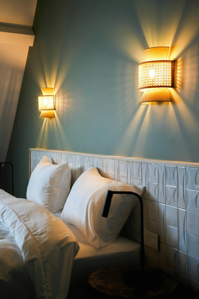 18 Simple Bedroom Decor Ideas For a fresh Look 36 18. Mount Sconces Beside the Bed