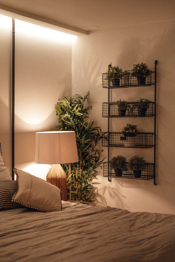 18 Simple Bedroom Decor Ideas For a fresh Look 10 5. Introduce a Plant or Two