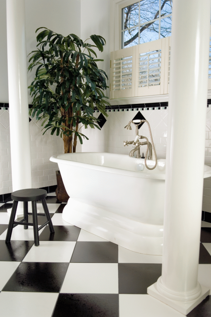 17 Stunning Guest Bathroom Designs On a Budget 12 6. Monochrome Magic