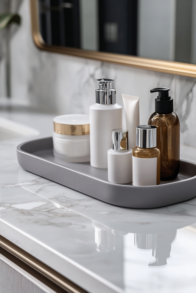 17 Stunning Guest Bathroom Designs On a Budget 16 8. Glamorous Touches