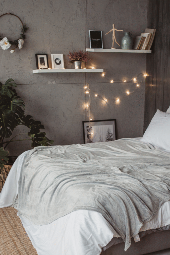 14. Curated Cozy Shelf