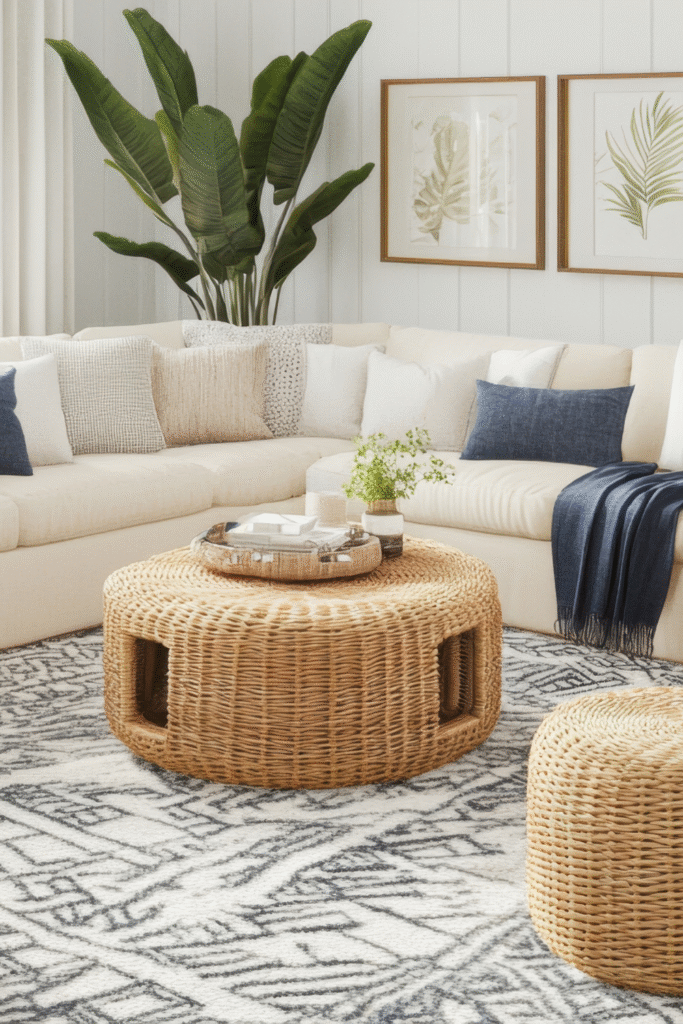 17 Coastal Living Room Ideas That Bring the Beach to You 14 13